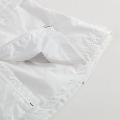 Baby Girls White Windbreaker Jacket
