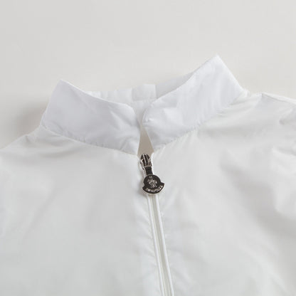Baby Girls White Windbreaker Jacket