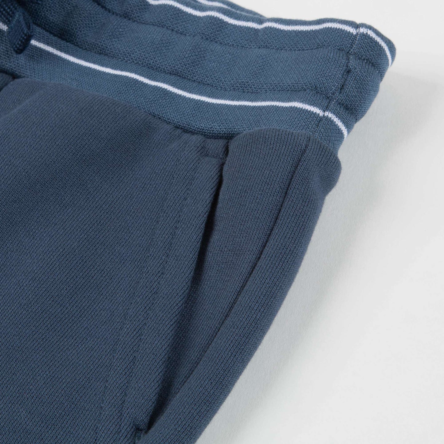 Boys Blue Logo Cotton Shorts