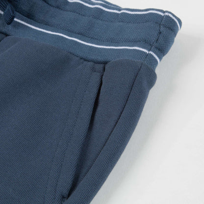 Boys Blue Logo Cotton Shorts