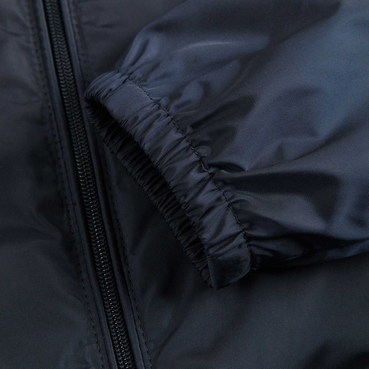 Girls Dark Blue Windbreaker Jacket With Flounces