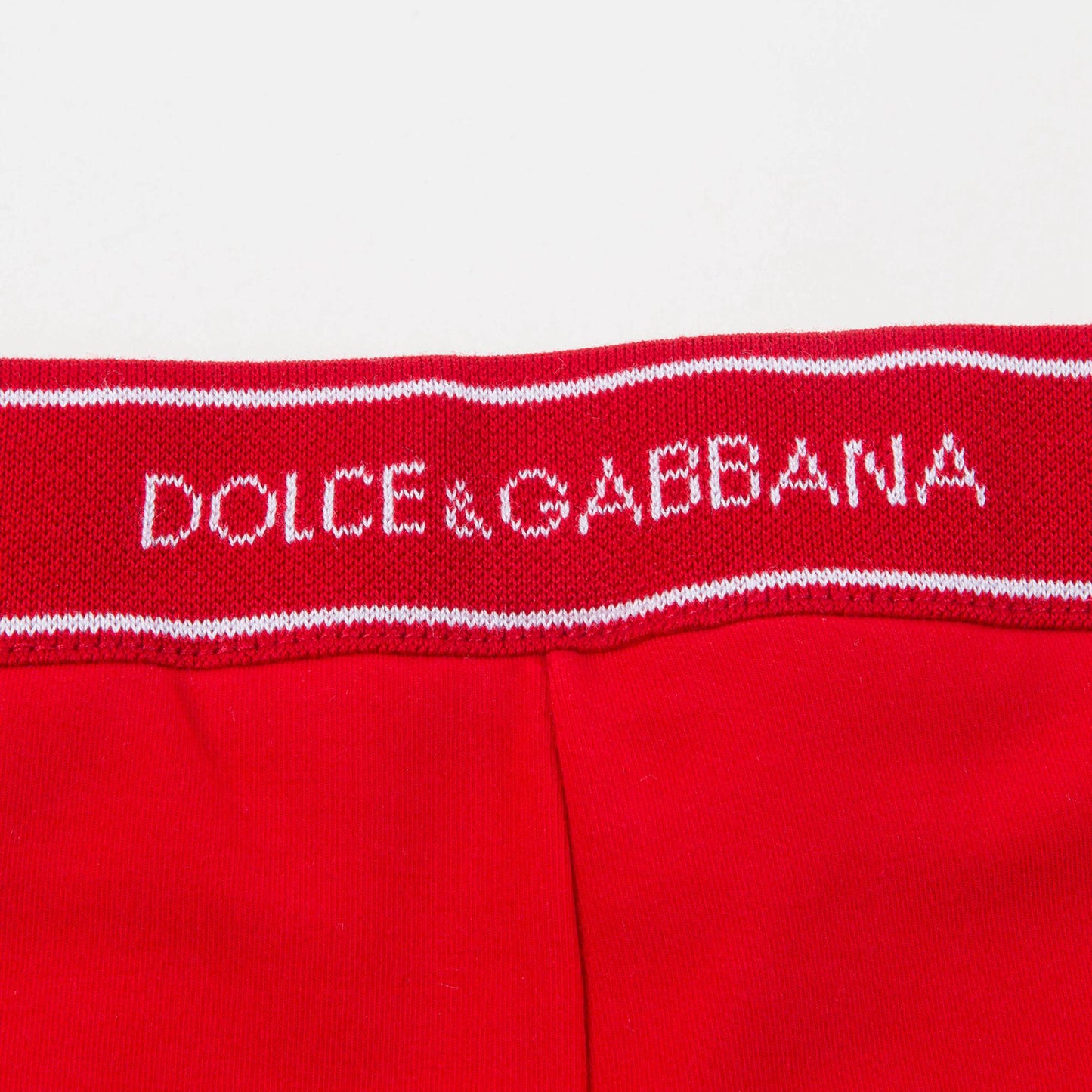 Baby Girls Red Logo Cotton Leggings