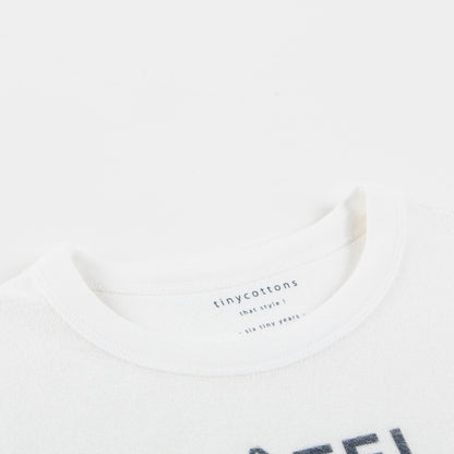 Girls White Pima Cotton Sweatshirt