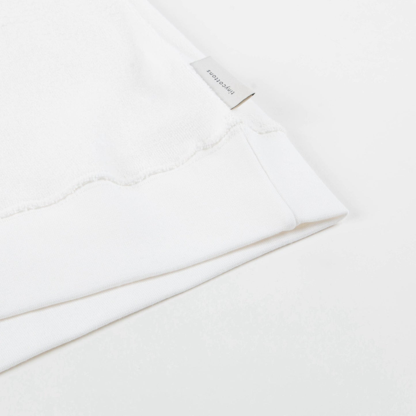 Girls White Pima Cotton Sweatshirt