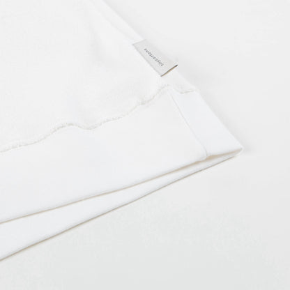 Girls White Pima Cotton Sweatshirt