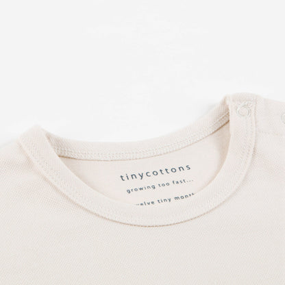 Girls Stone & Light Brick Pima Cotton T-shirt
