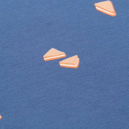 Girls Light Navy Pima Cotton Dress