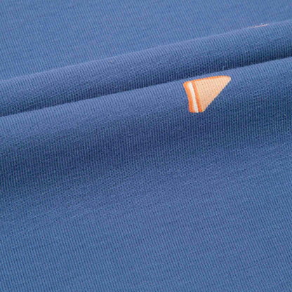Girls Light Navy Pima Cotton Dress