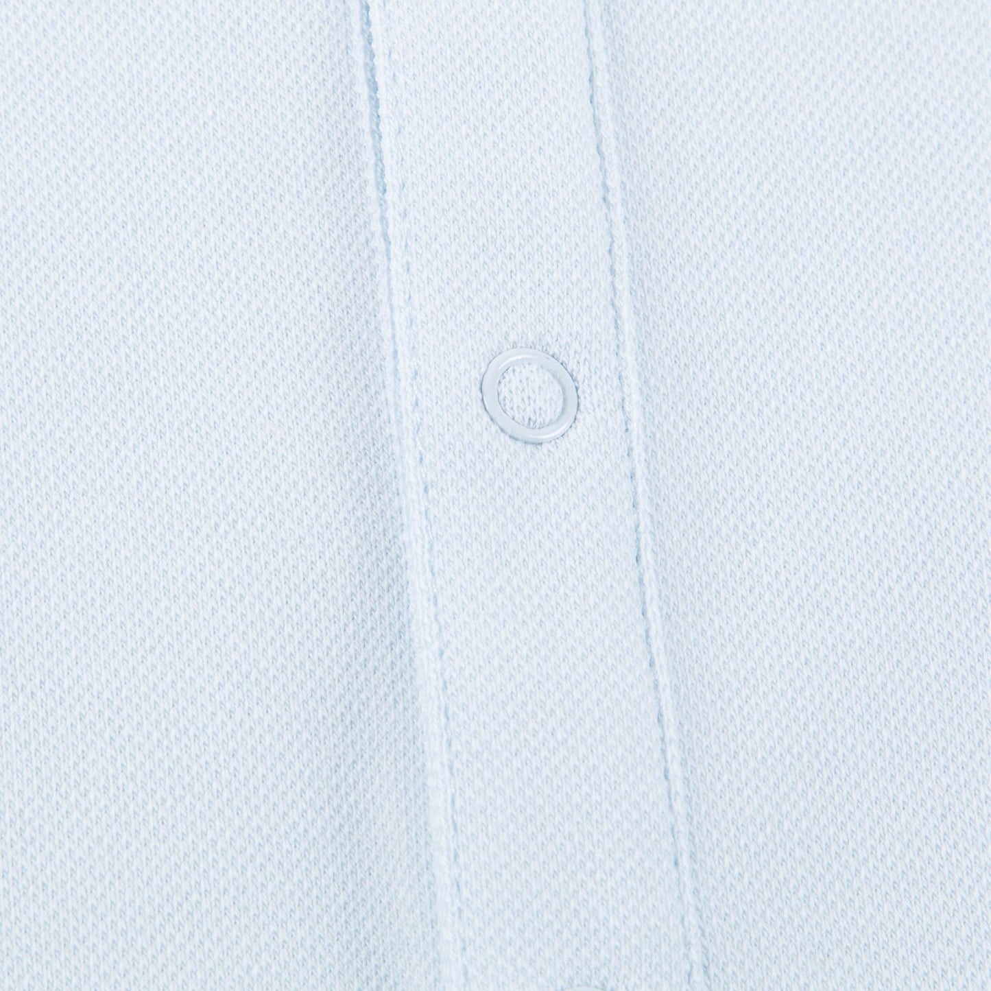Girls Light Blue Pima  Cotton Rompers