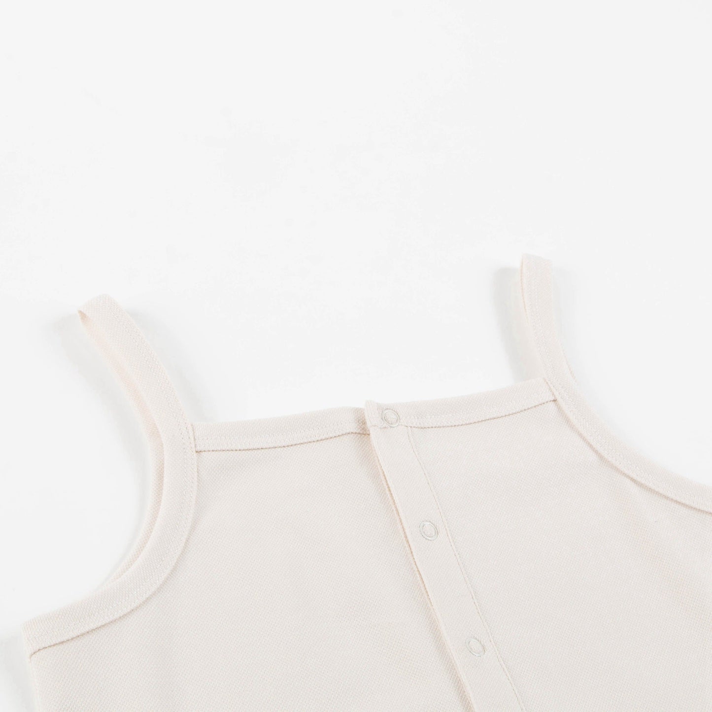 Girls Stone & Light Brick Pima Cotton Rompers