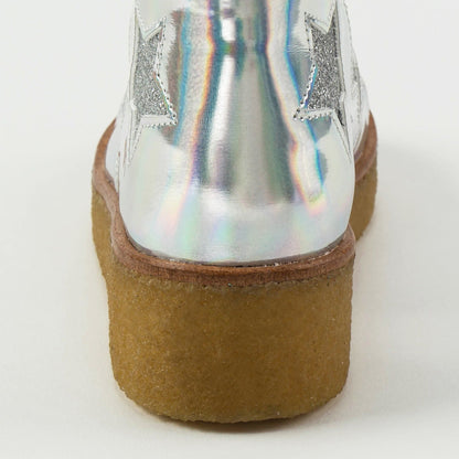 Girls Silver Stars  Shoes