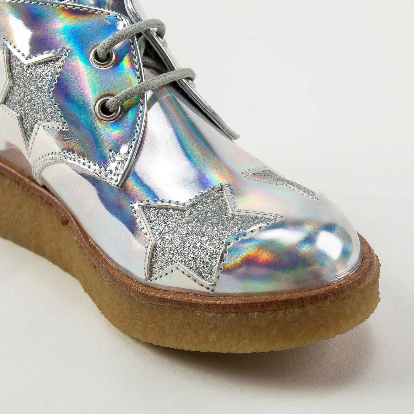 Girls Silver Stars  Shoes