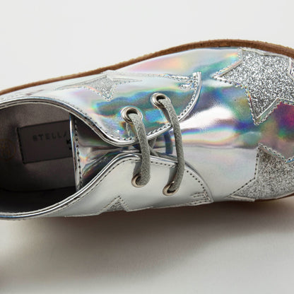 Girls Silver Stars  Shoes
