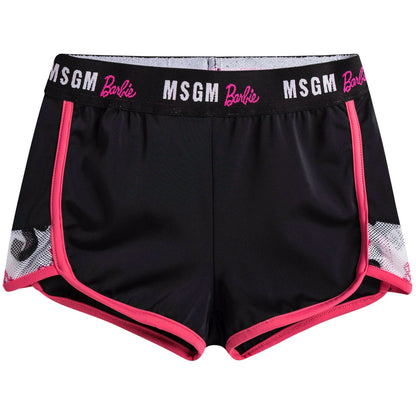 Girls Black Tracksuit Shorts