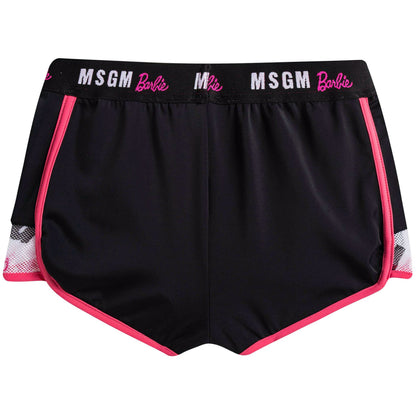 Girls Black Tracksuit Shorts