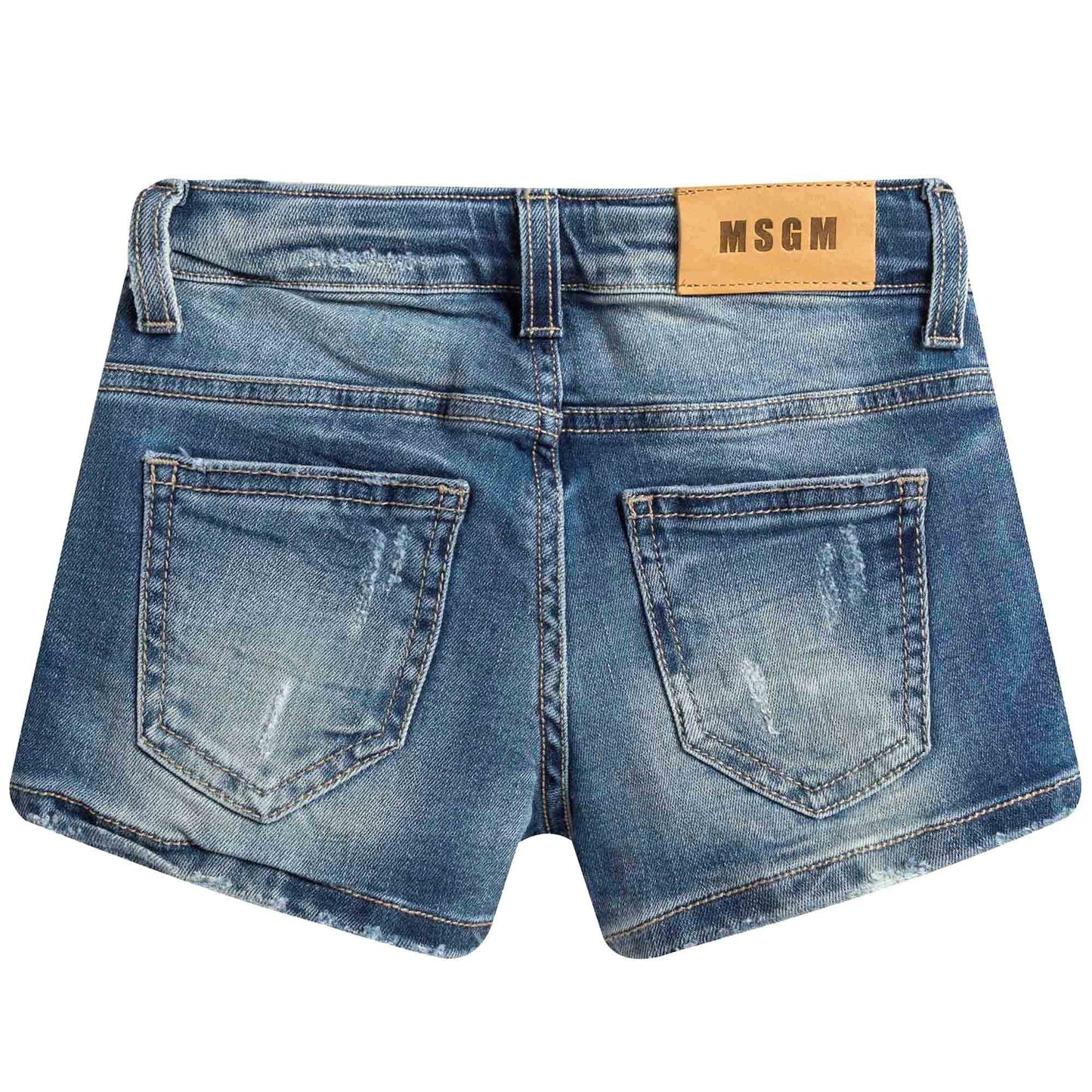Girls Blue Denim Shorts
