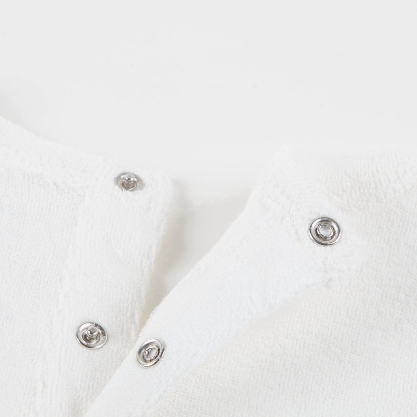 Girls White Pima Cotton Rompers