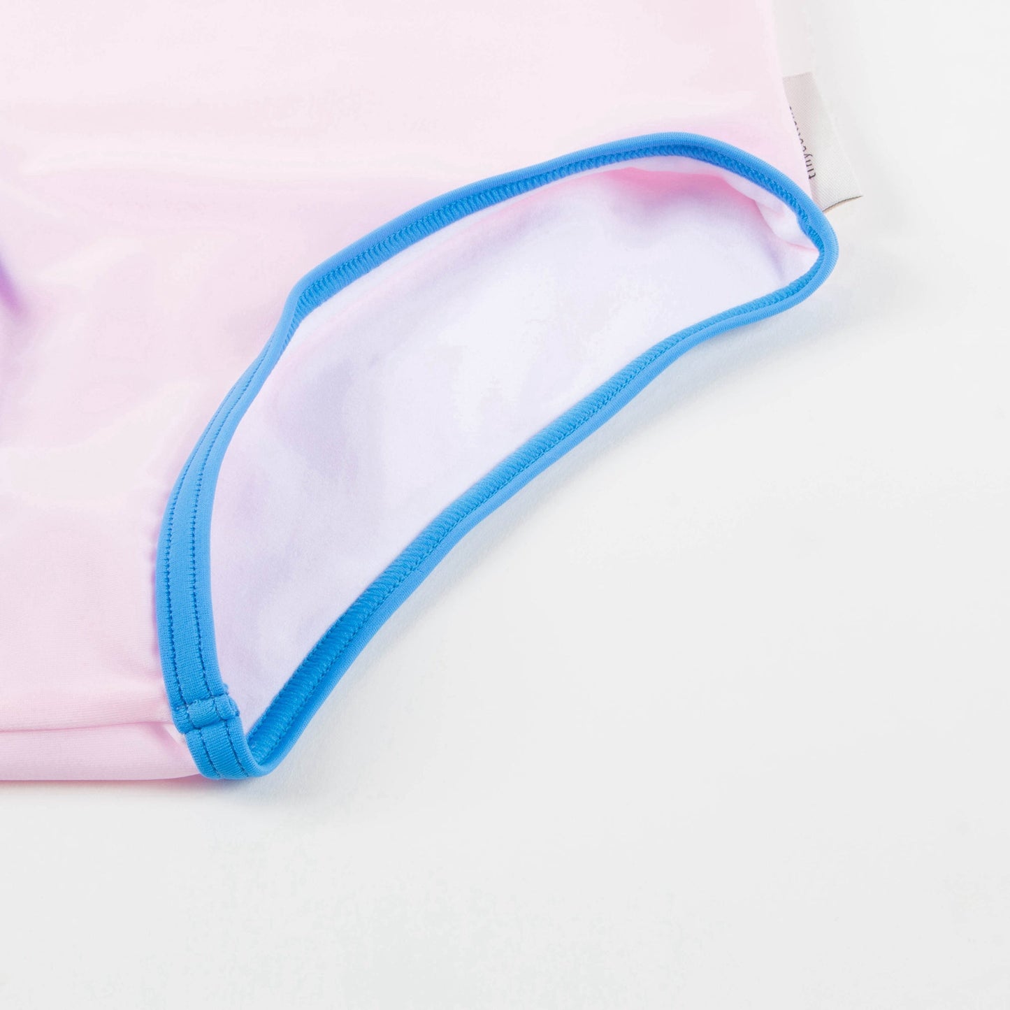 Girls Light Pink Polyamide Swimwear