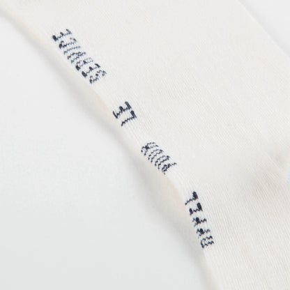 Girls White & Light Blue Cotton Socks