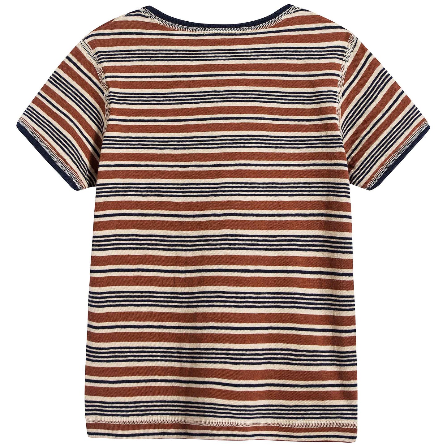 Boys Toffee Stripes Cotton T-shirt