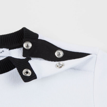 Baby Boys White "DG" Cotton Sweatshirt