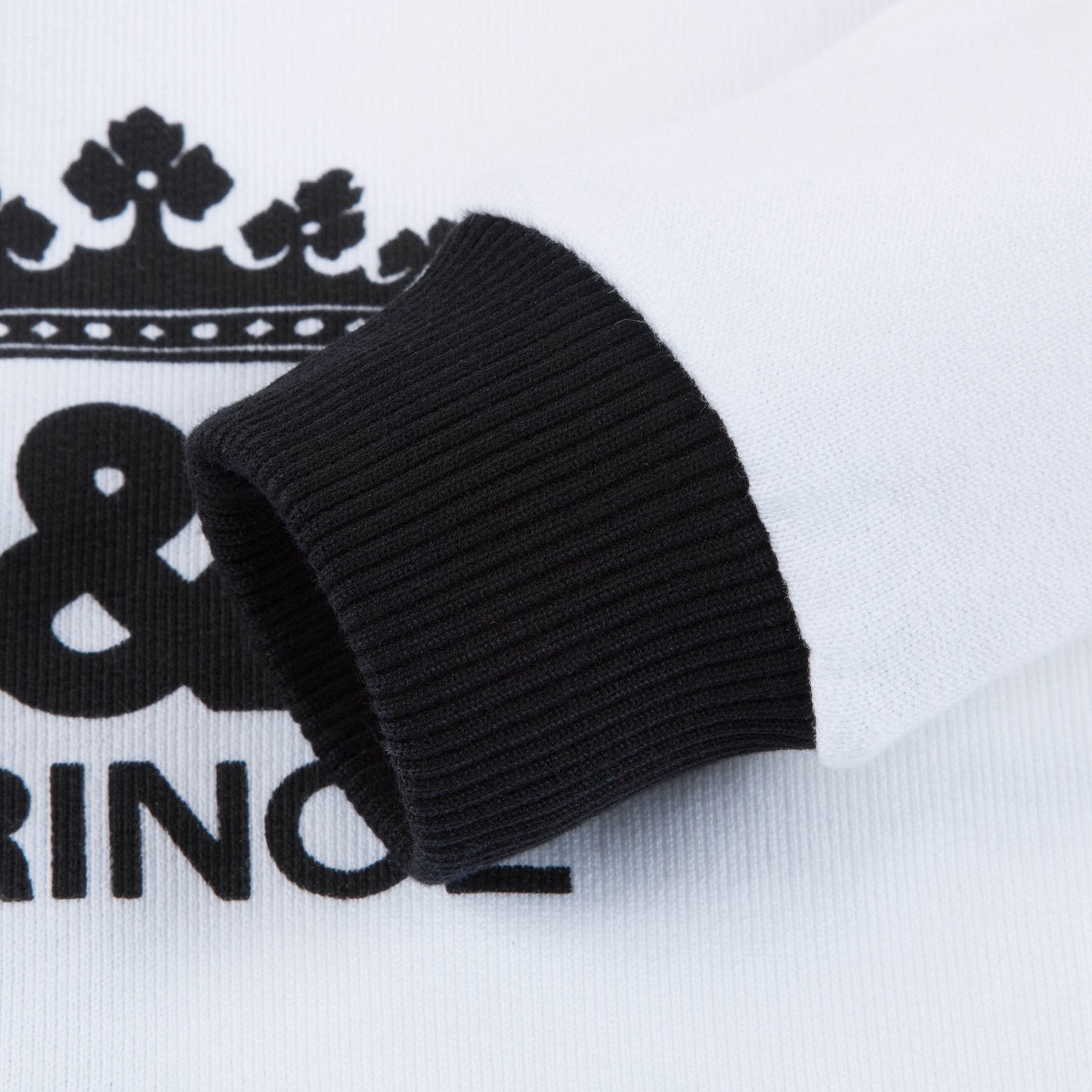 Baby Boys White "DG" Cotton Sweatshirt