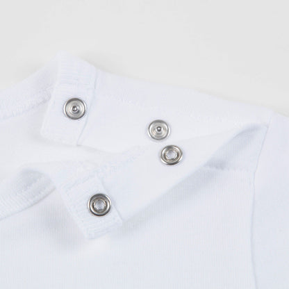 Baby Boys White Logo Cotton T-shirt