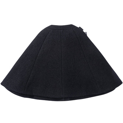 Girls Blue  Grigio  Wool  Cape