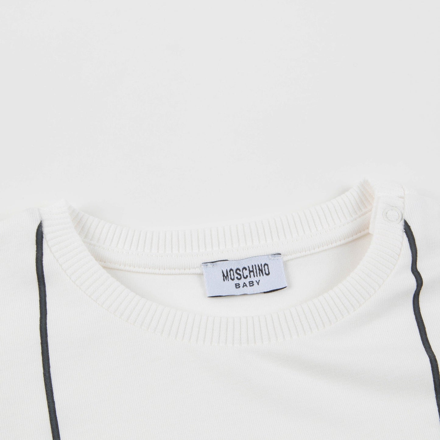 Baby Girls White Printed Logo Dress
