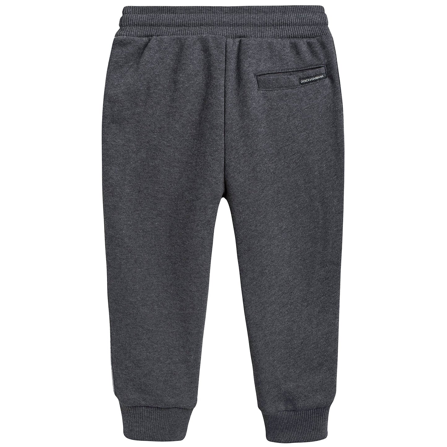 Boys Grey Cotton Tracksuits