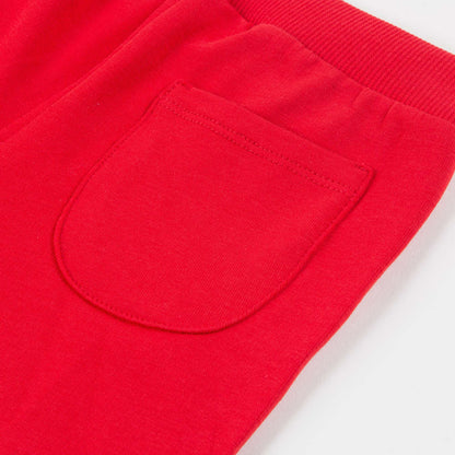 Baby Girls Poppy Red Cotton Set
