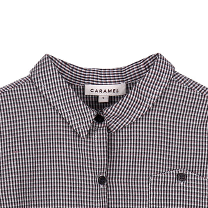 Baby Boys Grey Checked Woven Shirt