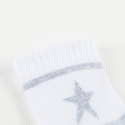 Girls & Boys Black & White Logo Cotton Socks（Two Pairs）