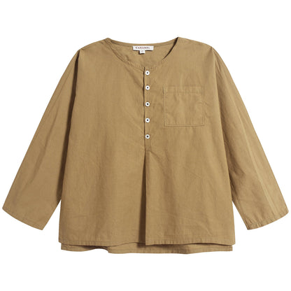 婴儿橄榄绿棉上衣