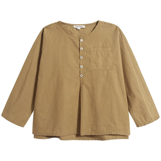 婴儿橄榄绿棉上衣