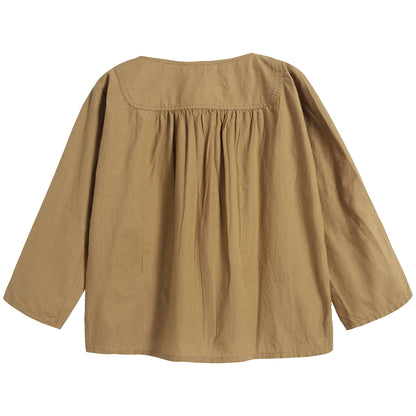 婴儿橄榄绿棉上衣