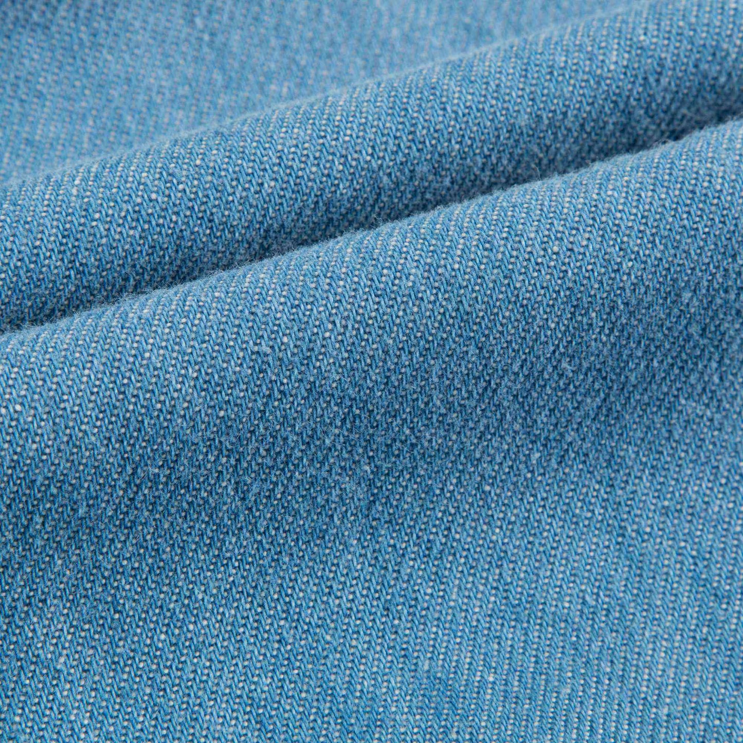Girls Denim Blue Cotton Trousers