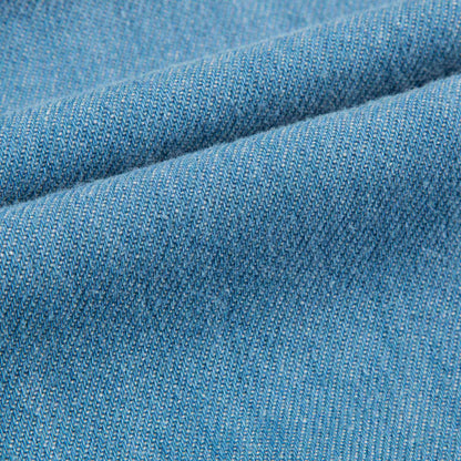 Girls Denim Blue Cotton Trousers