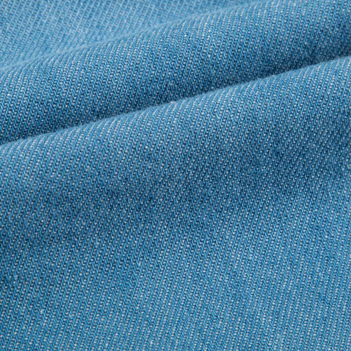 Baby Girls Denim Blue Cotton Trousers