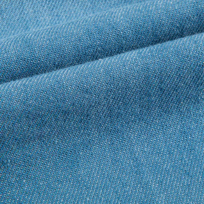 Baby Girls Denim Blue Cotton Trousers