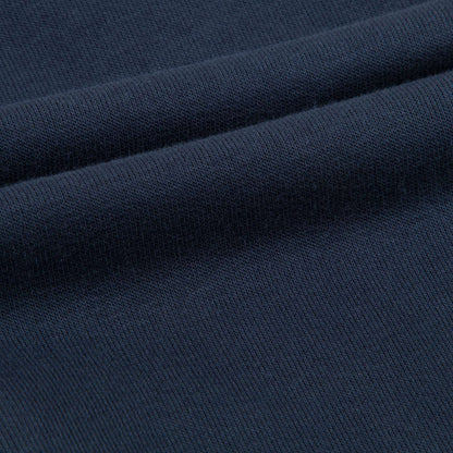 Boys Navy Blue Cotton Logo Trousers