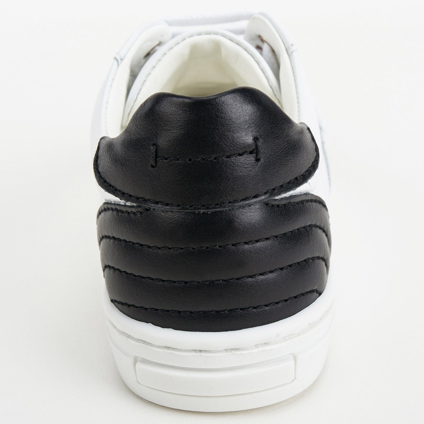 Boys & Girls White Leather Sneakers