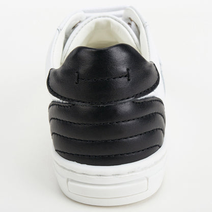 Boys & Girls White Leather Sneakers