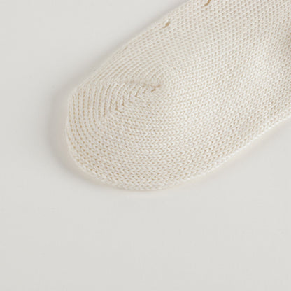 Girls White GG Cotton Long Socks
