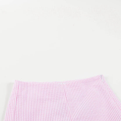 Girls Azalea Pink Cotton Shorts