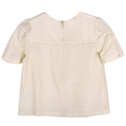 Girls Silk Woven Top
