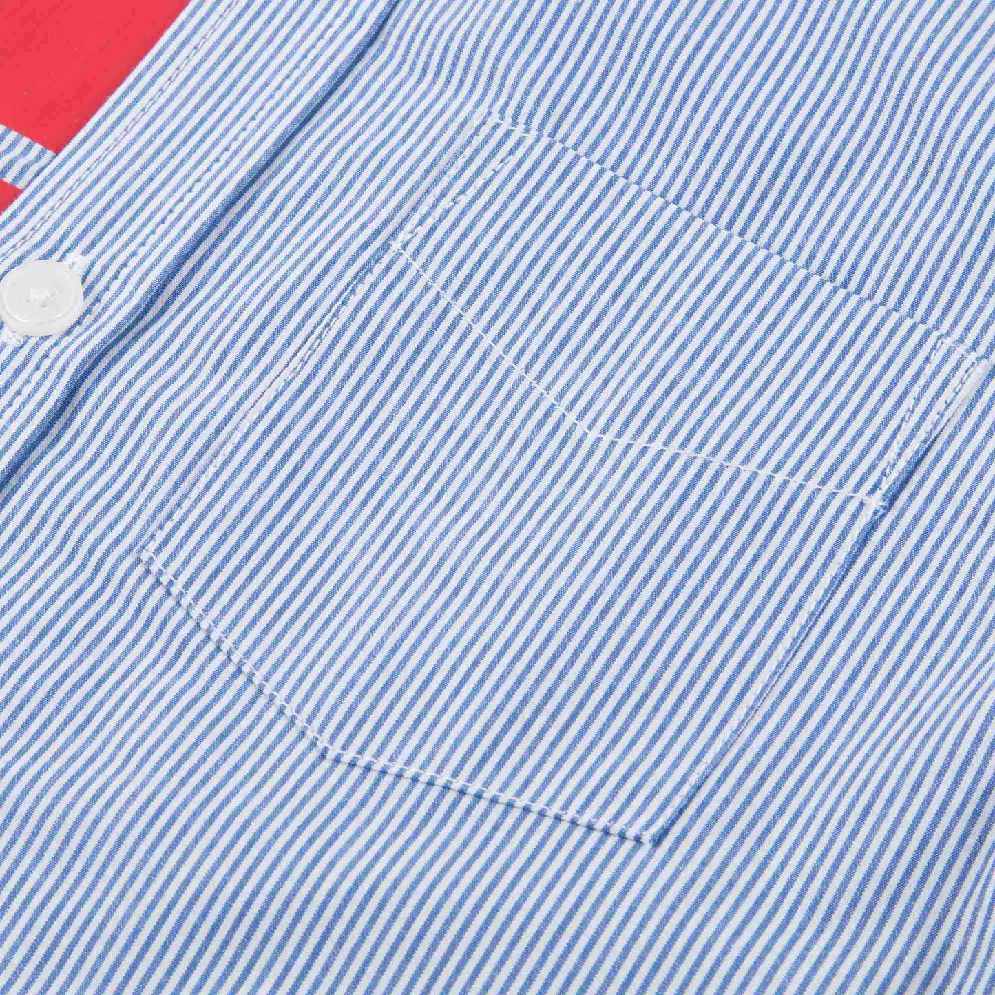 Boys Blue & Red Striped  Cotton T-shirt