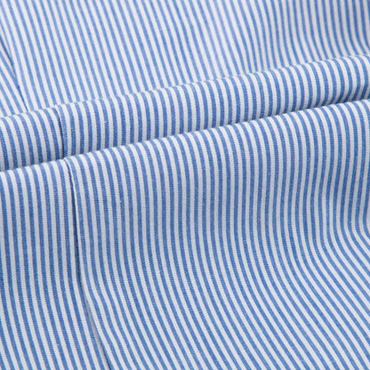 Boys Blue & Red Striped  Cotton T-shirt