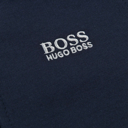 Boys Blue Cotton Logo Cardigan