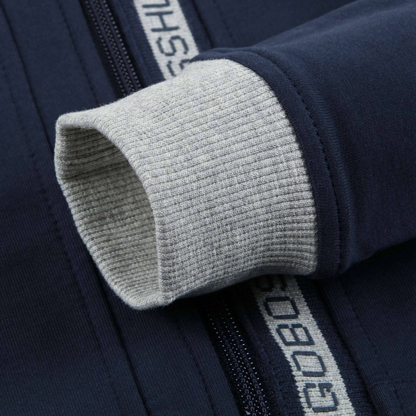 Boys Blue Cotton Logo Cardigan
